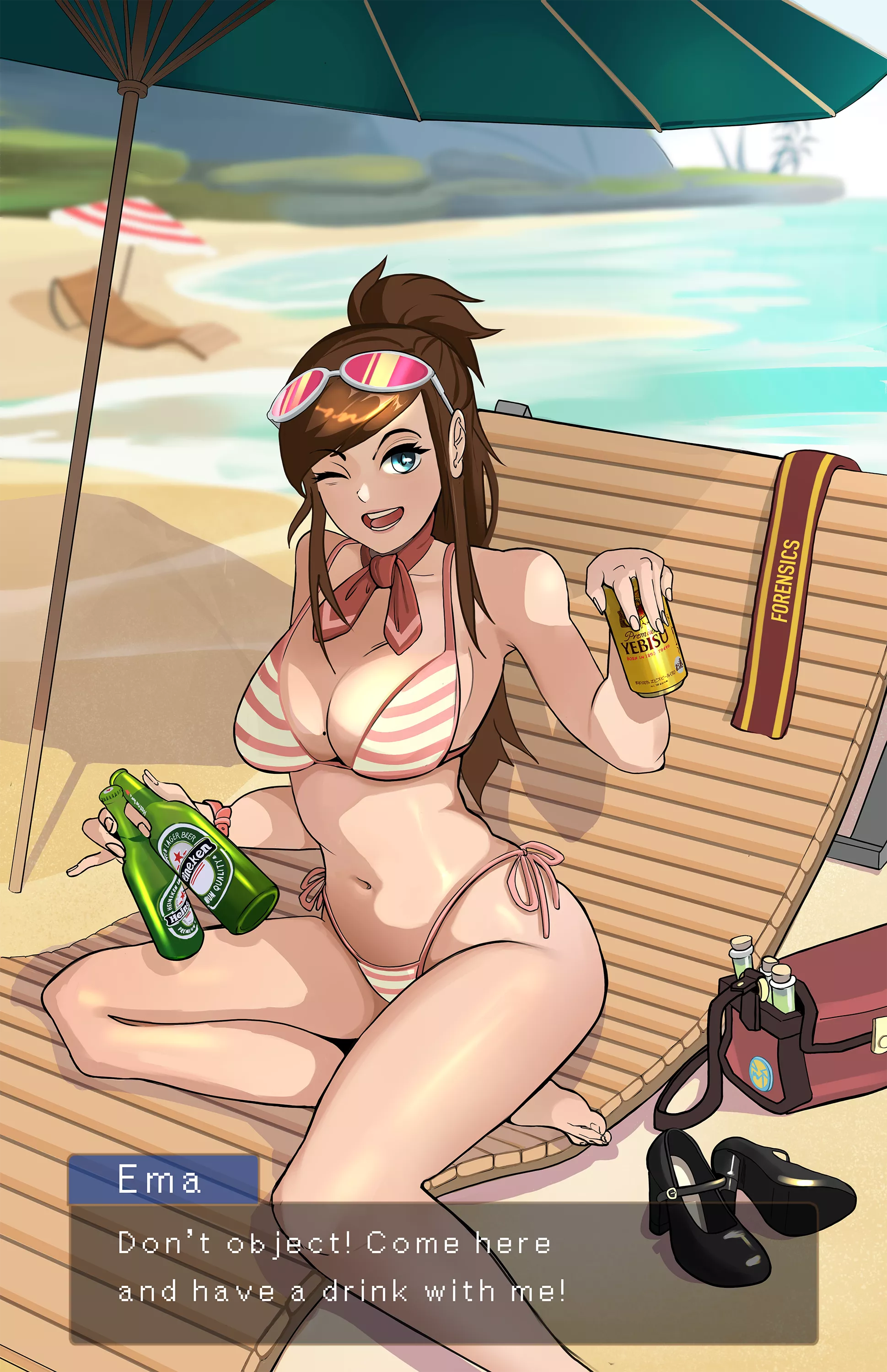 Beach vacation Ema Skye commission I've made last week! 🏖 