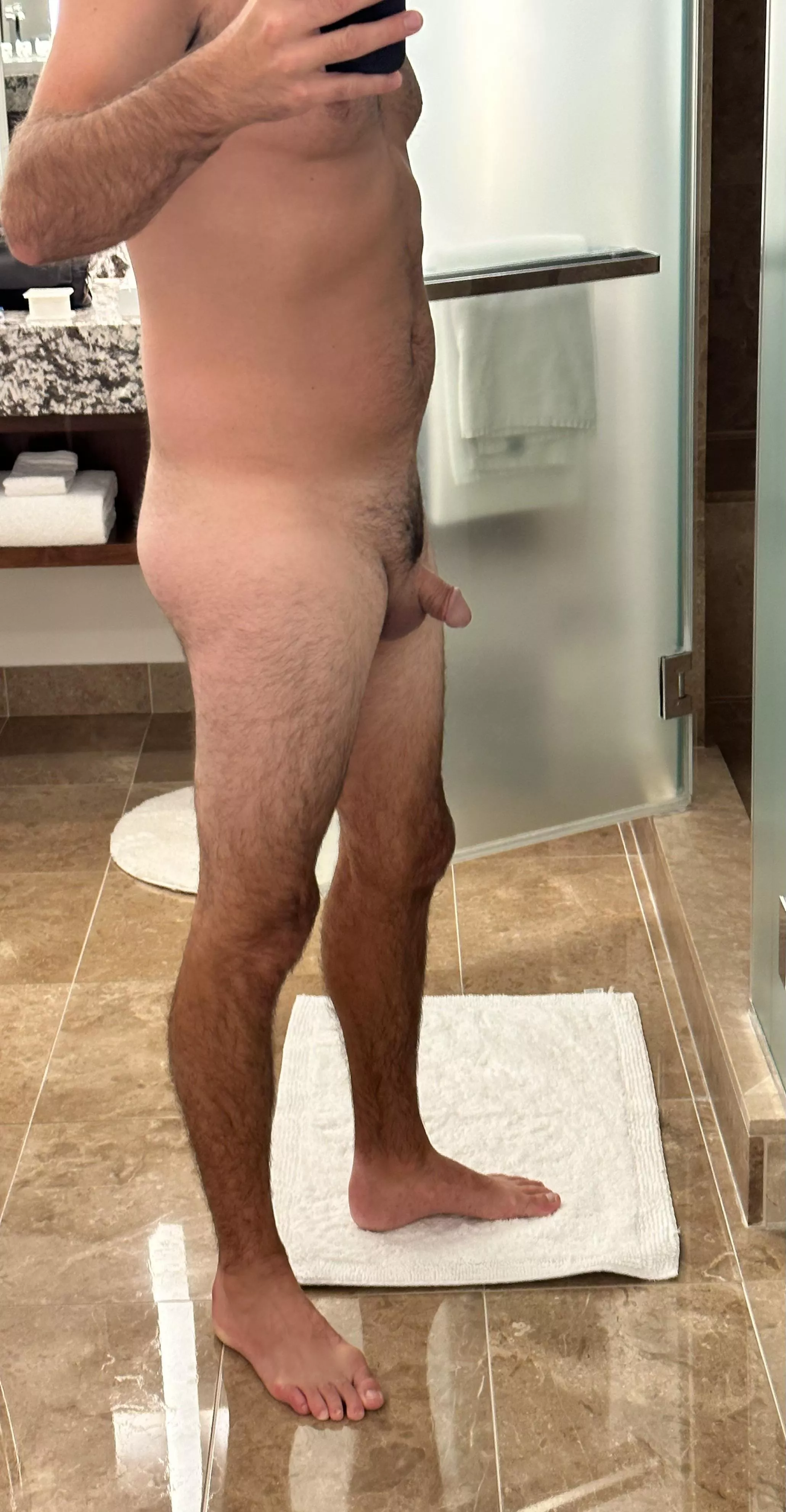 Before shower