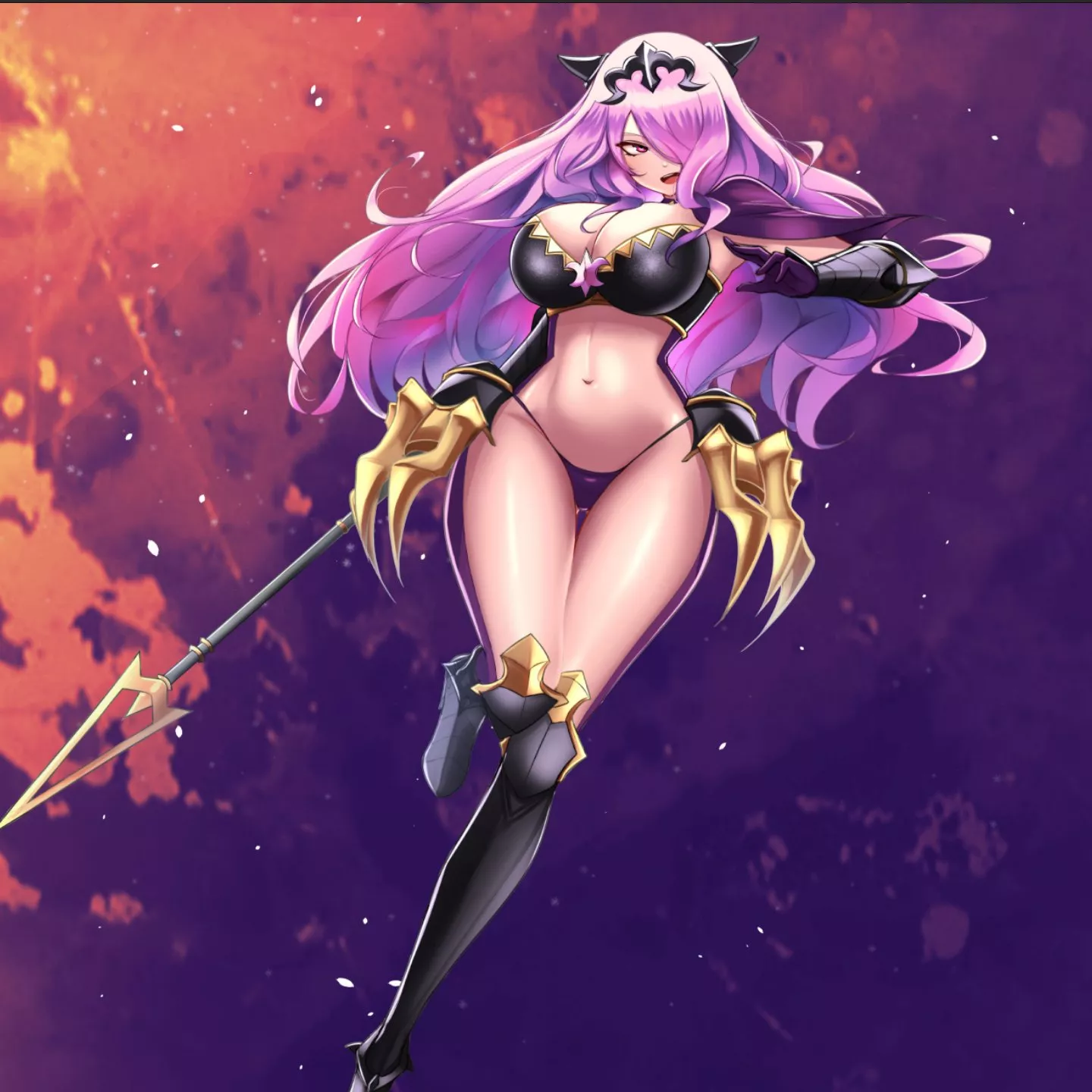 Camilla in bikini armor to show off her body while fighting
