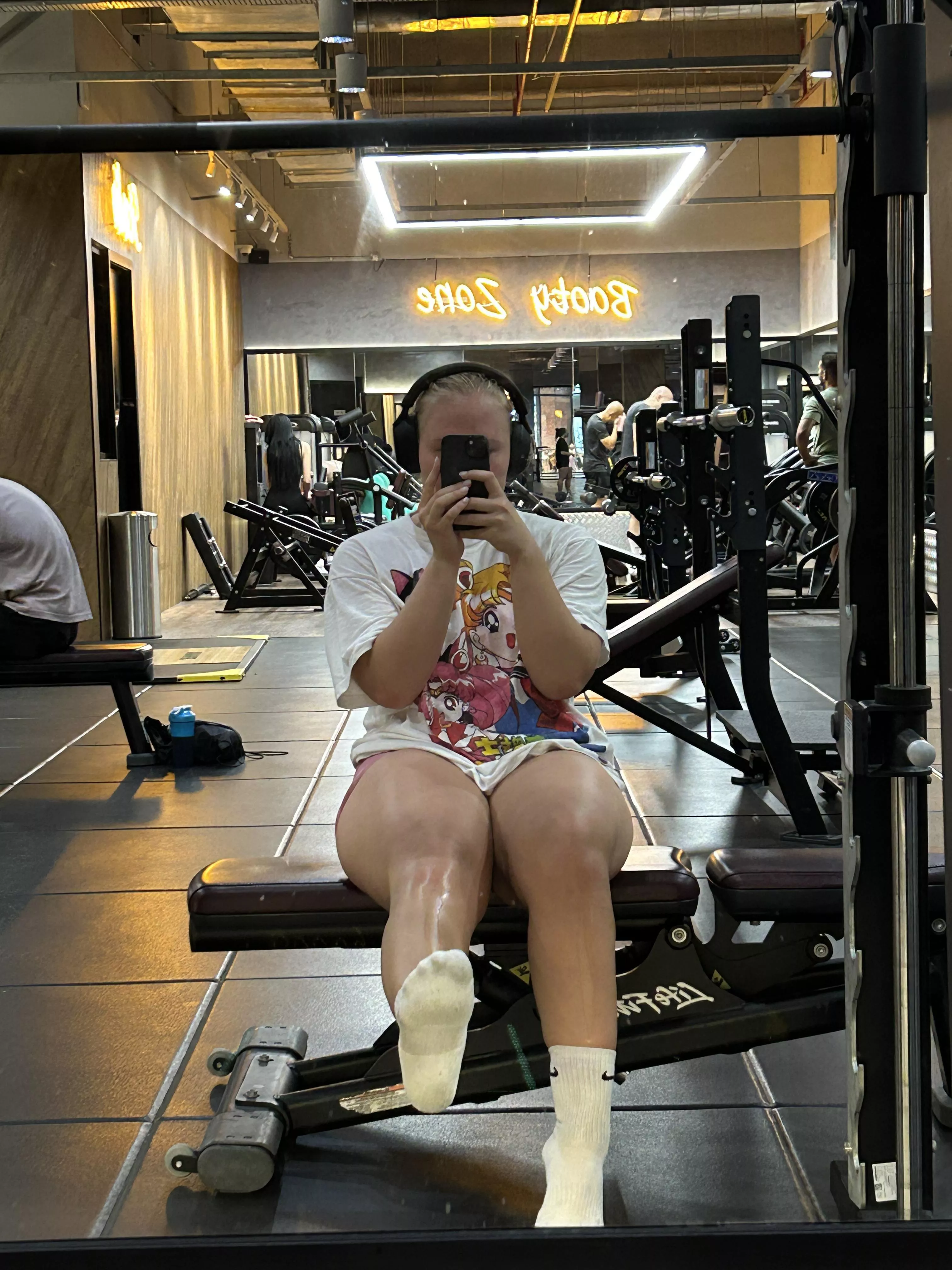 Can you guess what color am I wearing underneath.