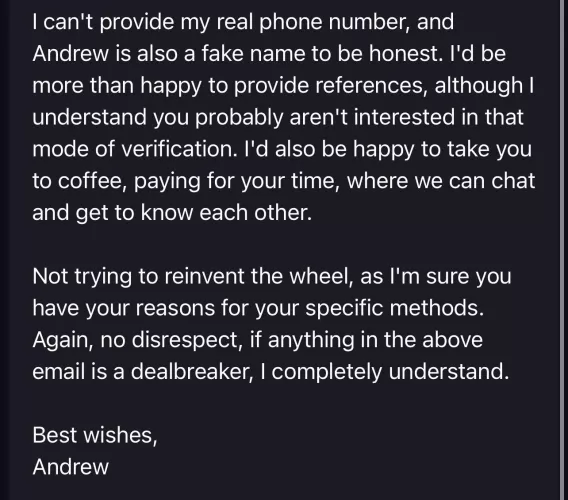 Can’t give out my real name or number🙄 but let me come to your place! 🤣