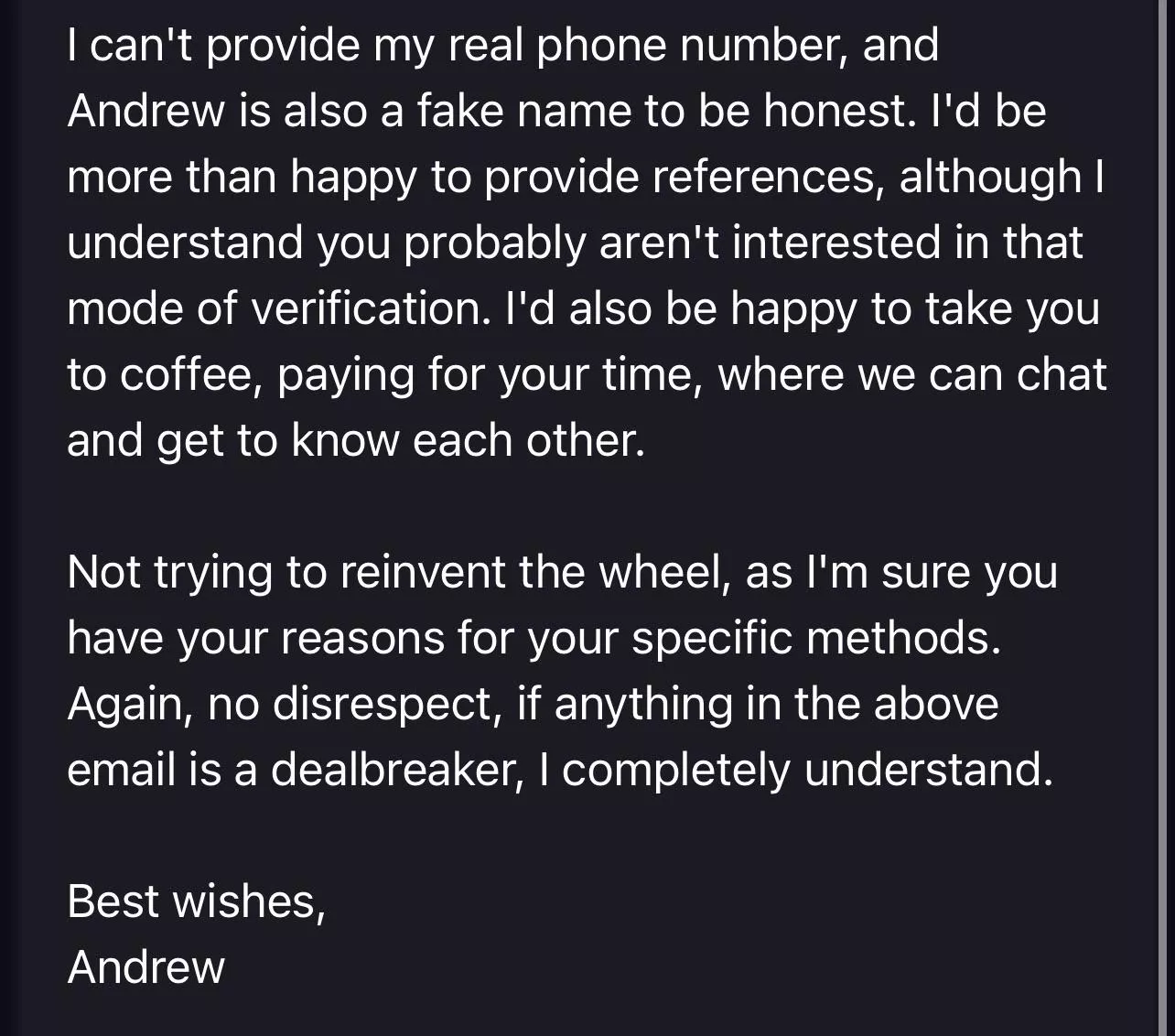 Can’t give out my real name or number🙄 but let me come to your place! 🤣