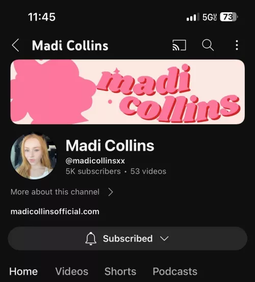 Check out Madi’s YouTube channel!!