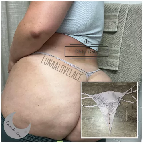 Check out what I have available and ready to ship! 🍑 This G-String has 2 days wear, gym time and LOTS of sweat in it! 💦 Dm to claim or see what else I have! [SELLING][US][PTY]