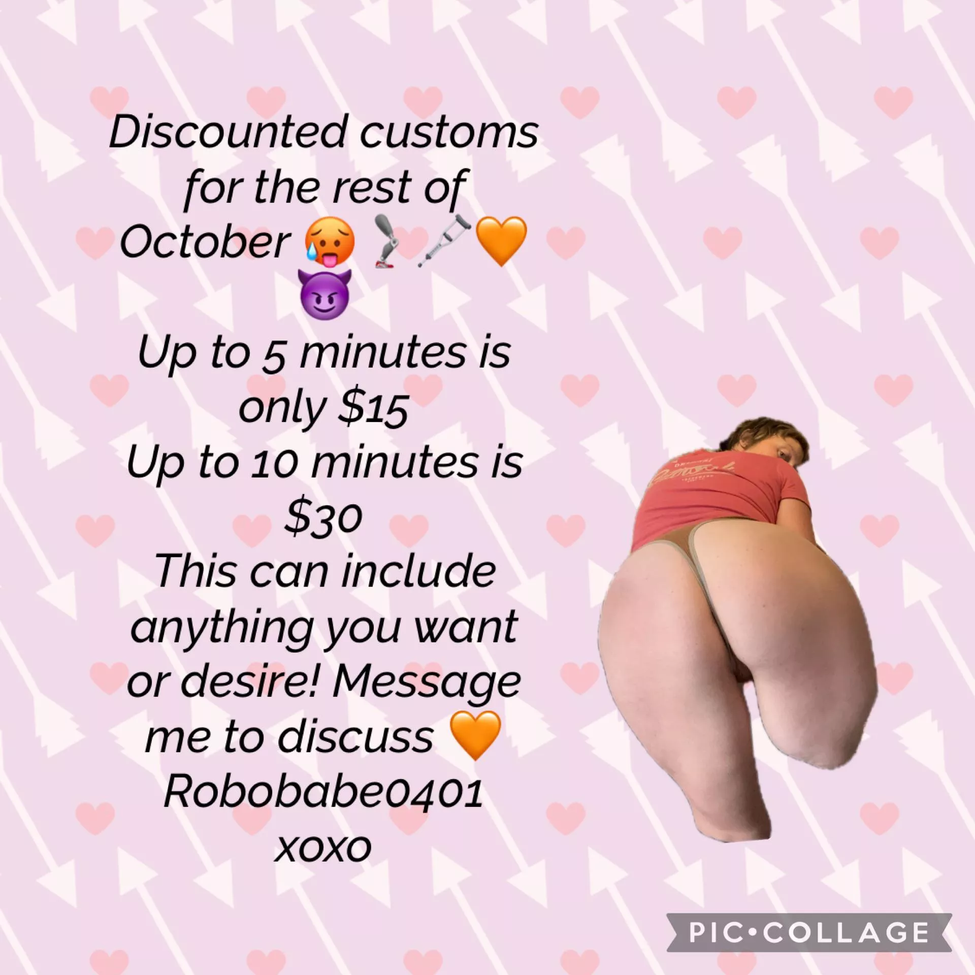 Customer discount over on Onlyfans or Fansly 🤭🧡🦿🩼
