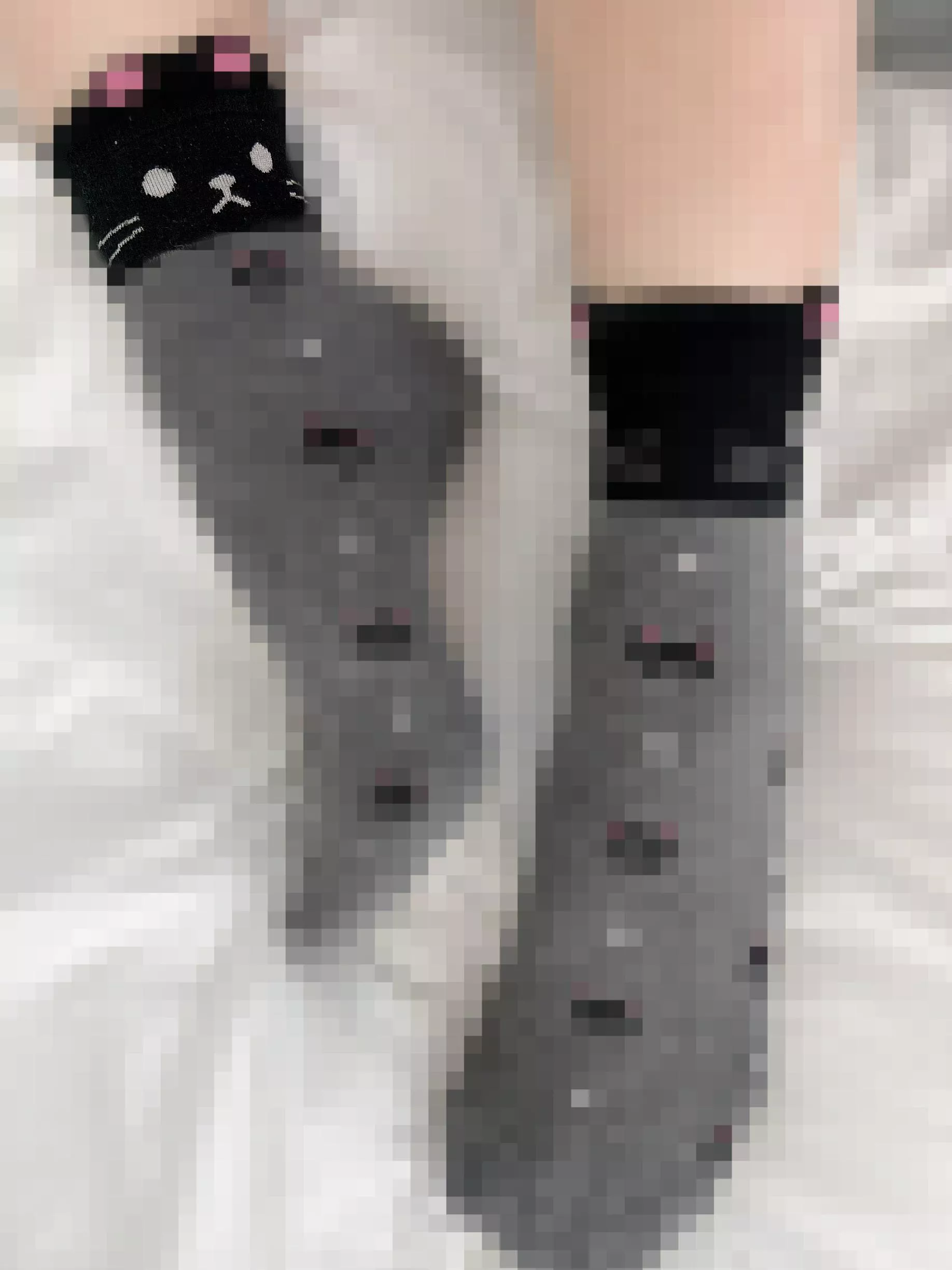 Day 7 of Socktober 🖤 this would be the only pussy you’d see today 🐈‍⬛