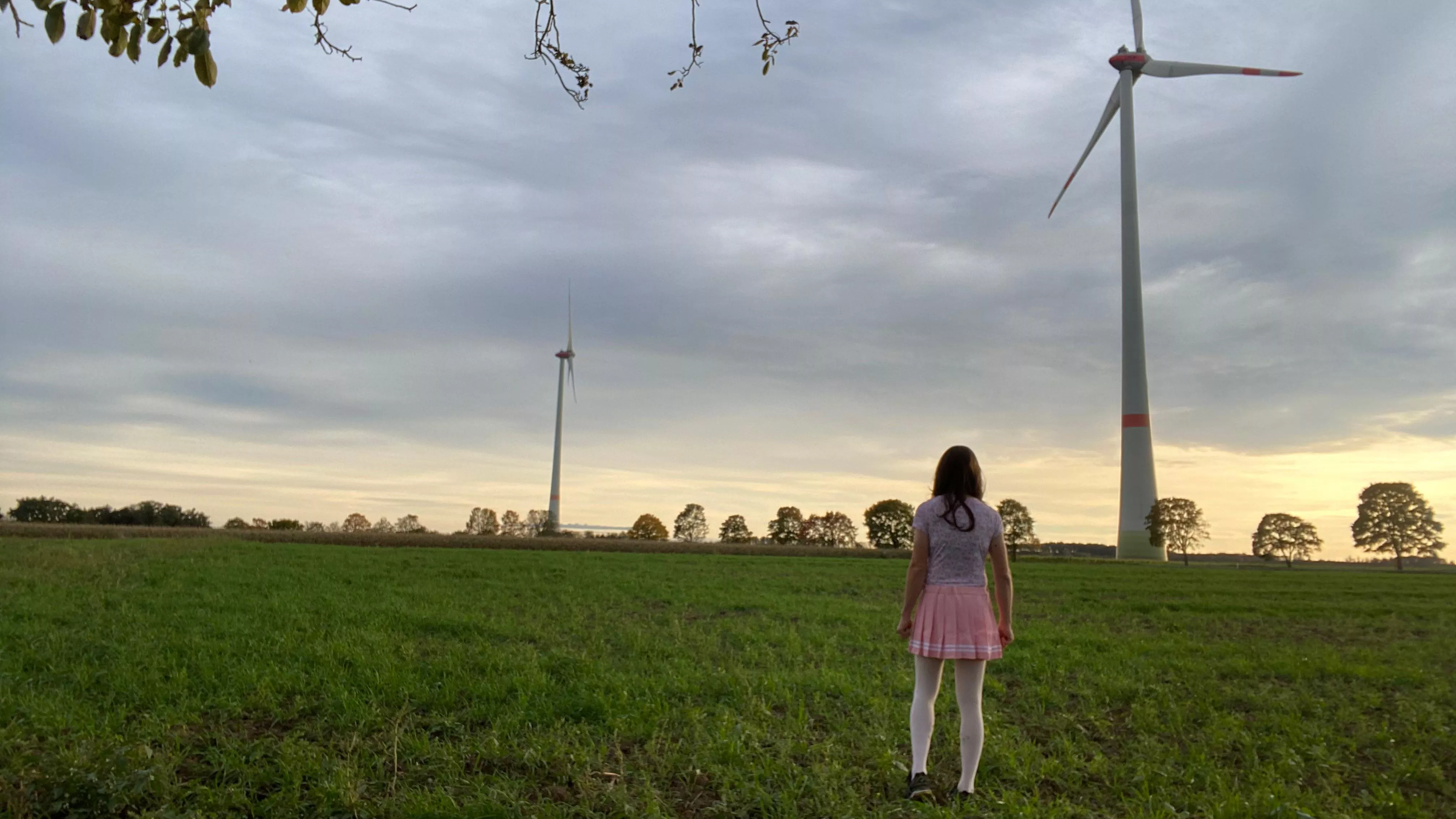 Diapered walk outside