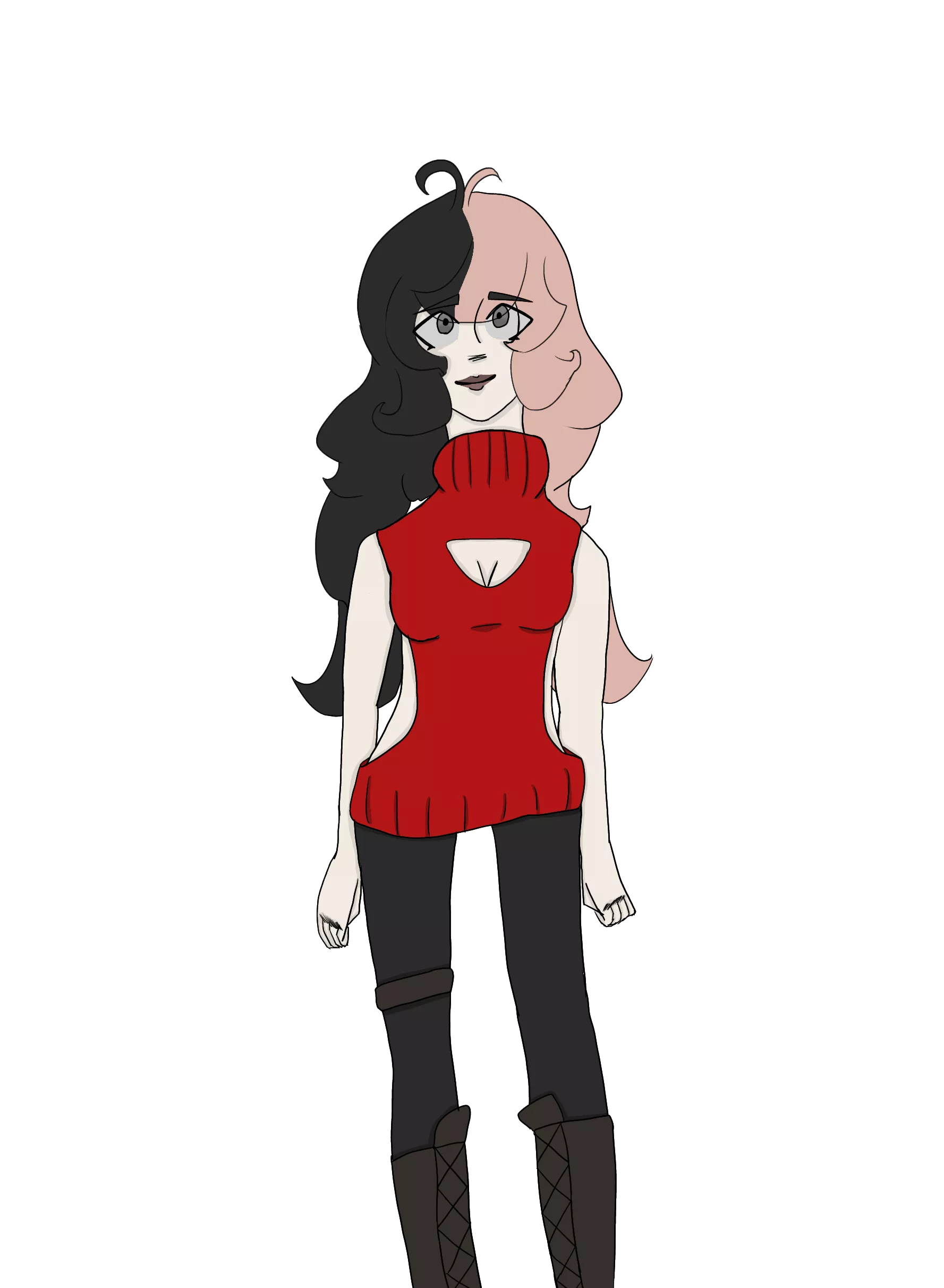 Drawing of my newest PC, she is my daughter and will be very traumatized soon Drawing of my newest PC, she is my daughter and will be very traumatized soon