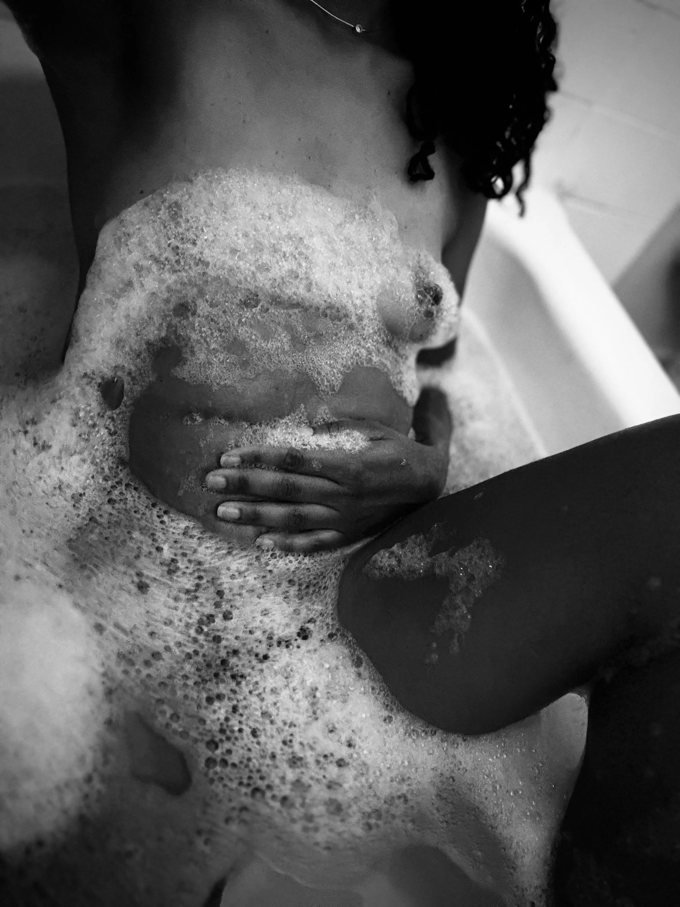 Enjoying a relaxing midday bath