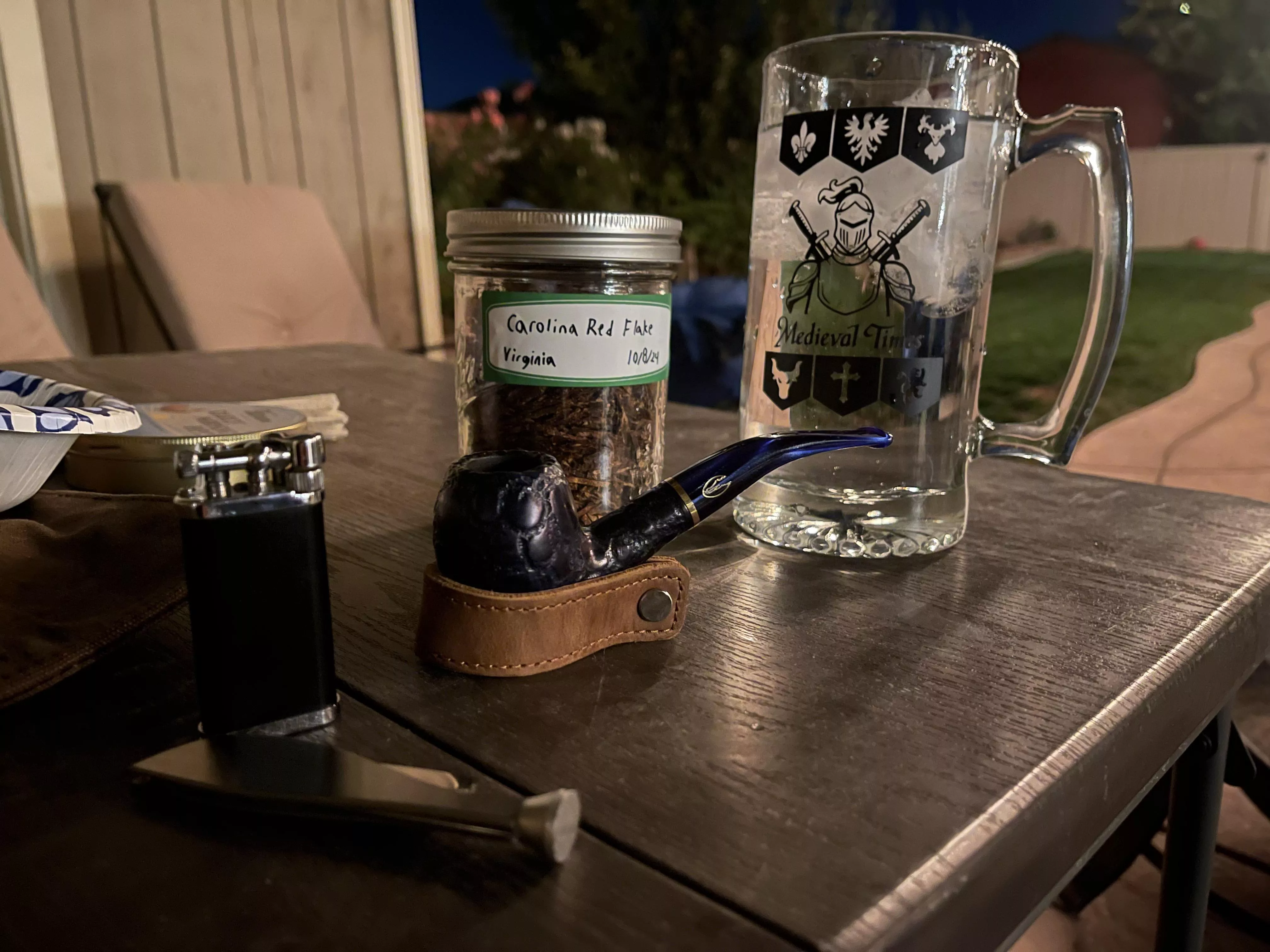 Enjoying the weather cooling off and trying some Carolina red