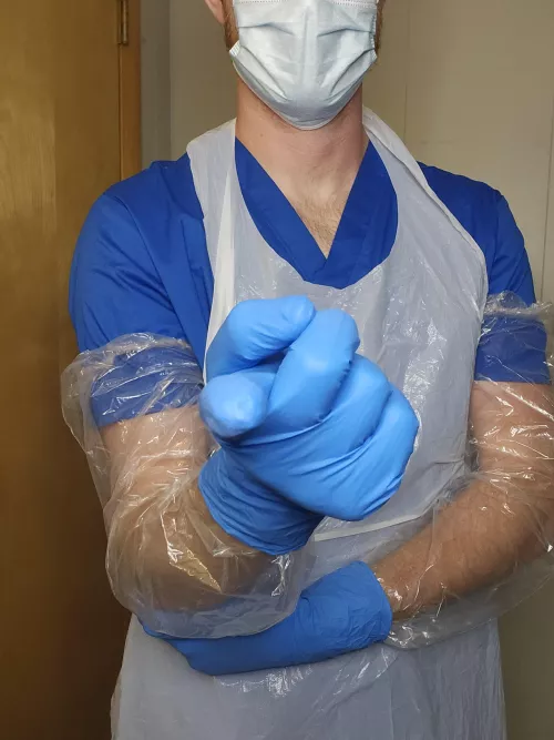 Extended cuff over shoulder length, because sometimes we go deep