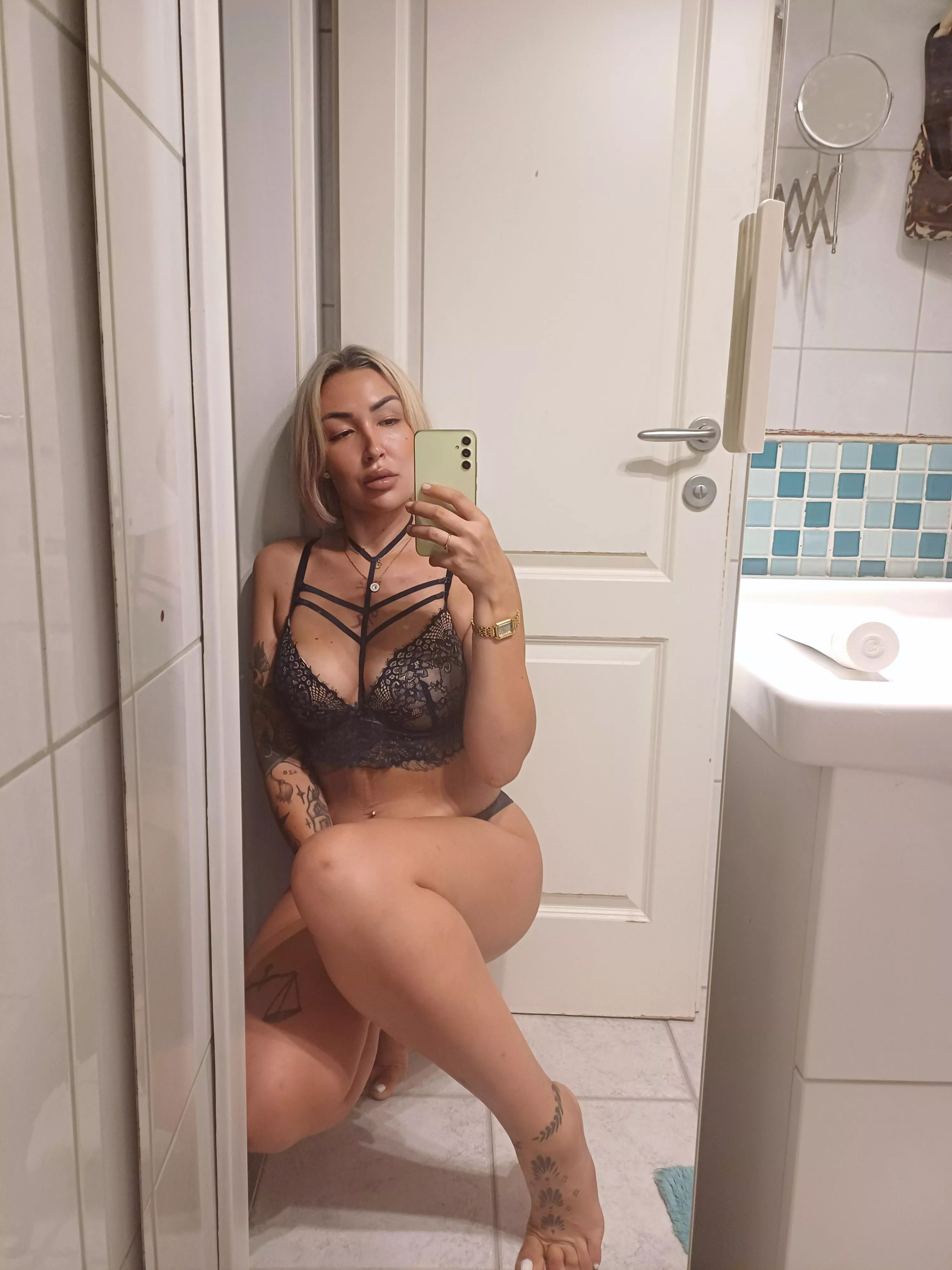 feeling cute in my favorite lingerie