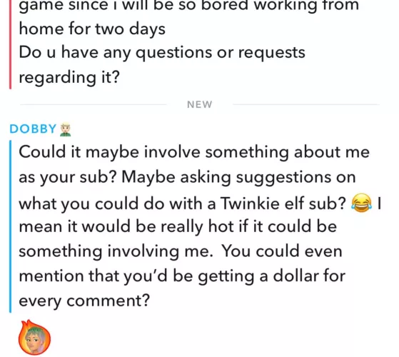Findom comment game 😈