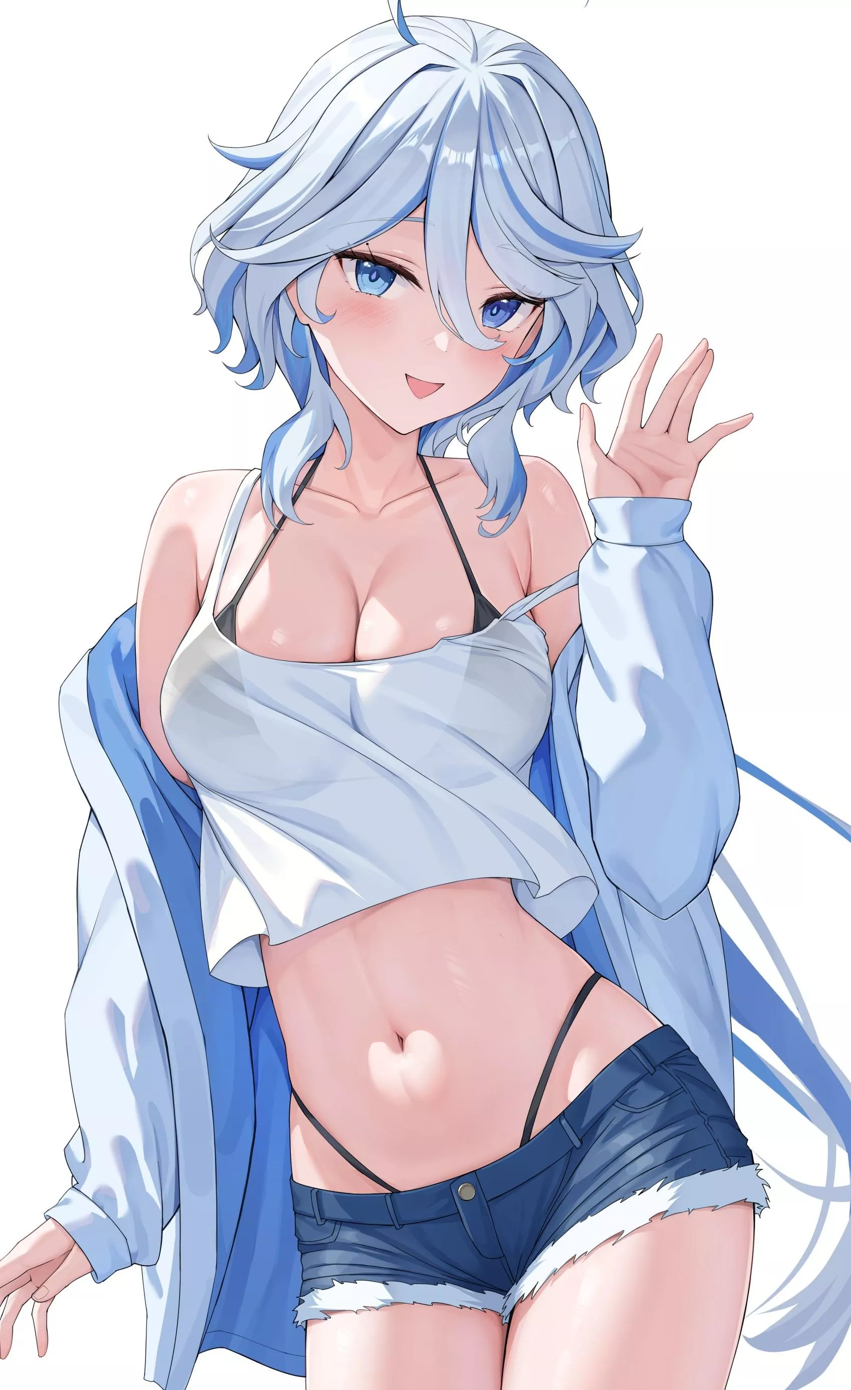 Furina in light clothing