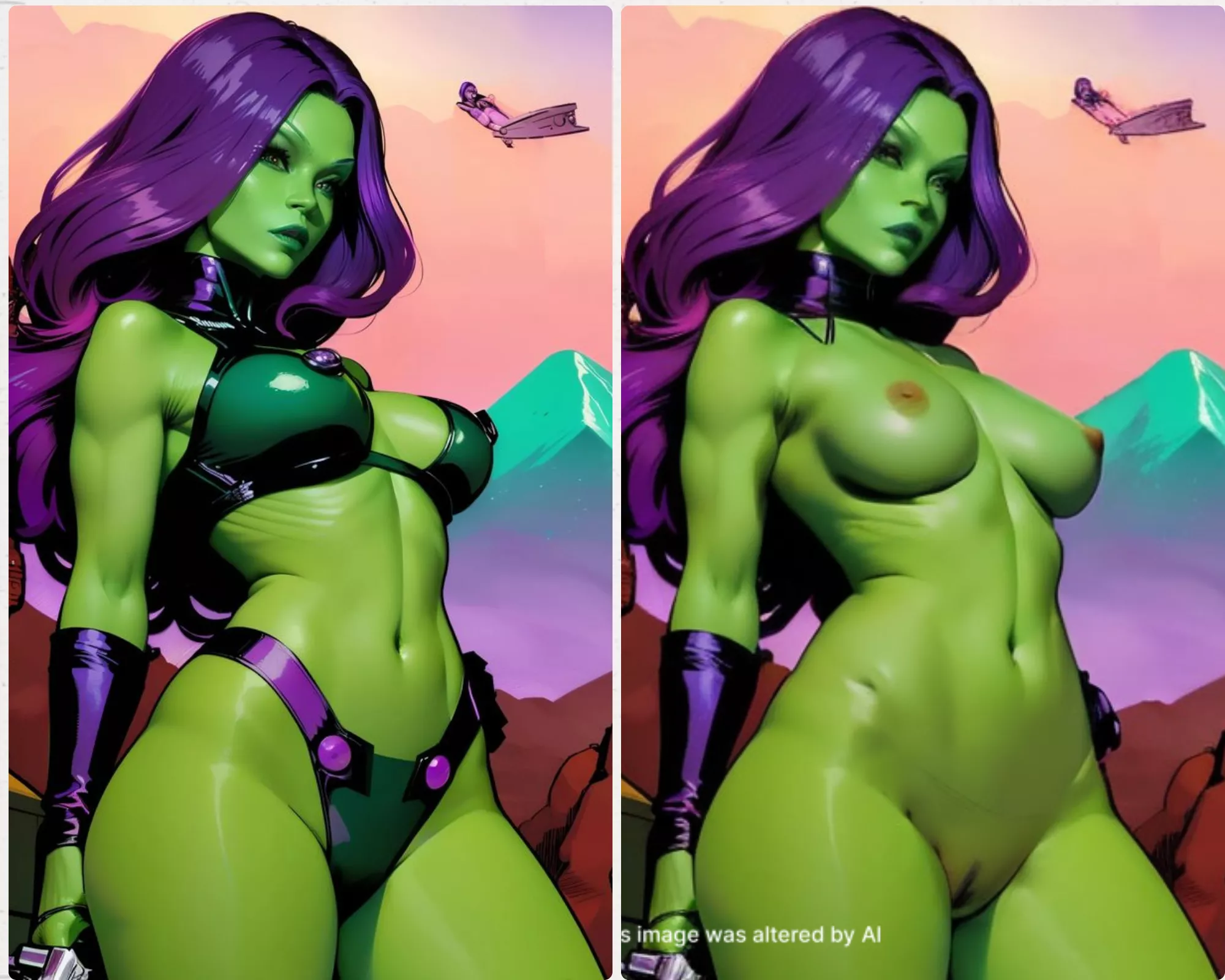 Gamora unclad