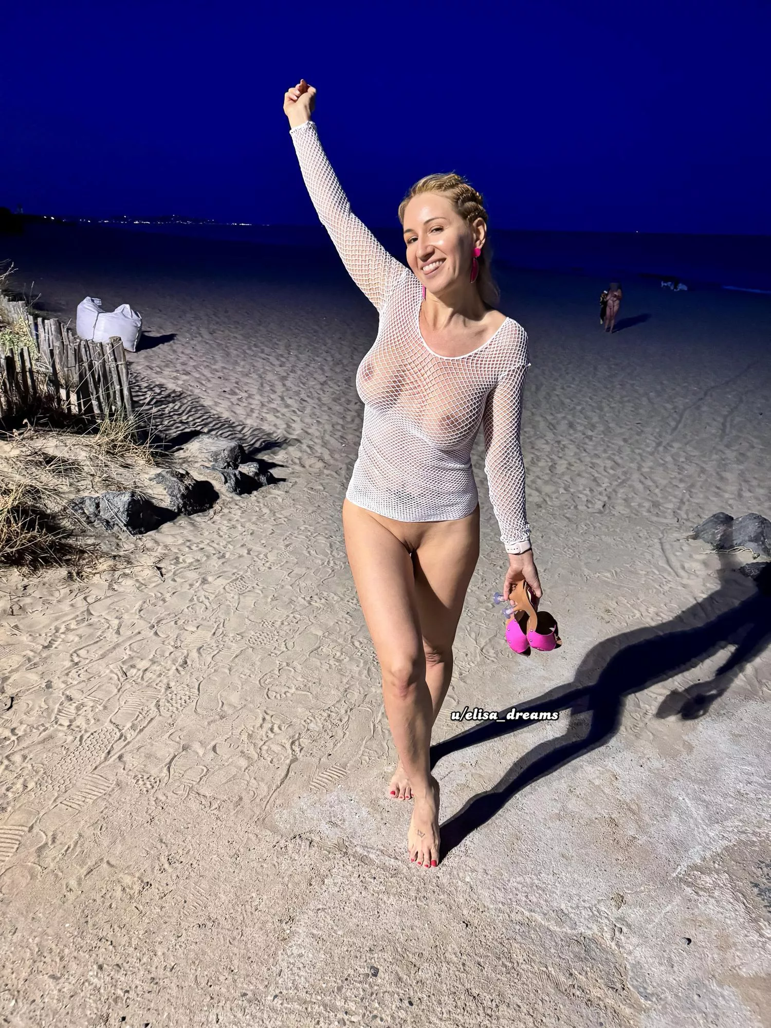 Getting naked at beach