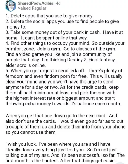 Good advice to stop and fix the damage done
