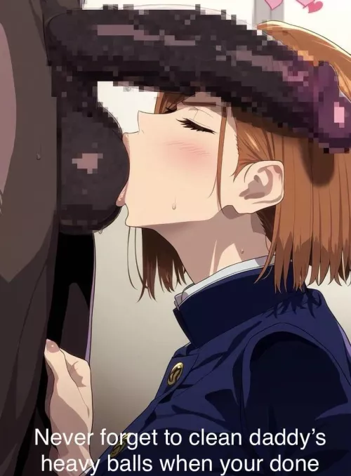 Good girls always clean up when their done❤️