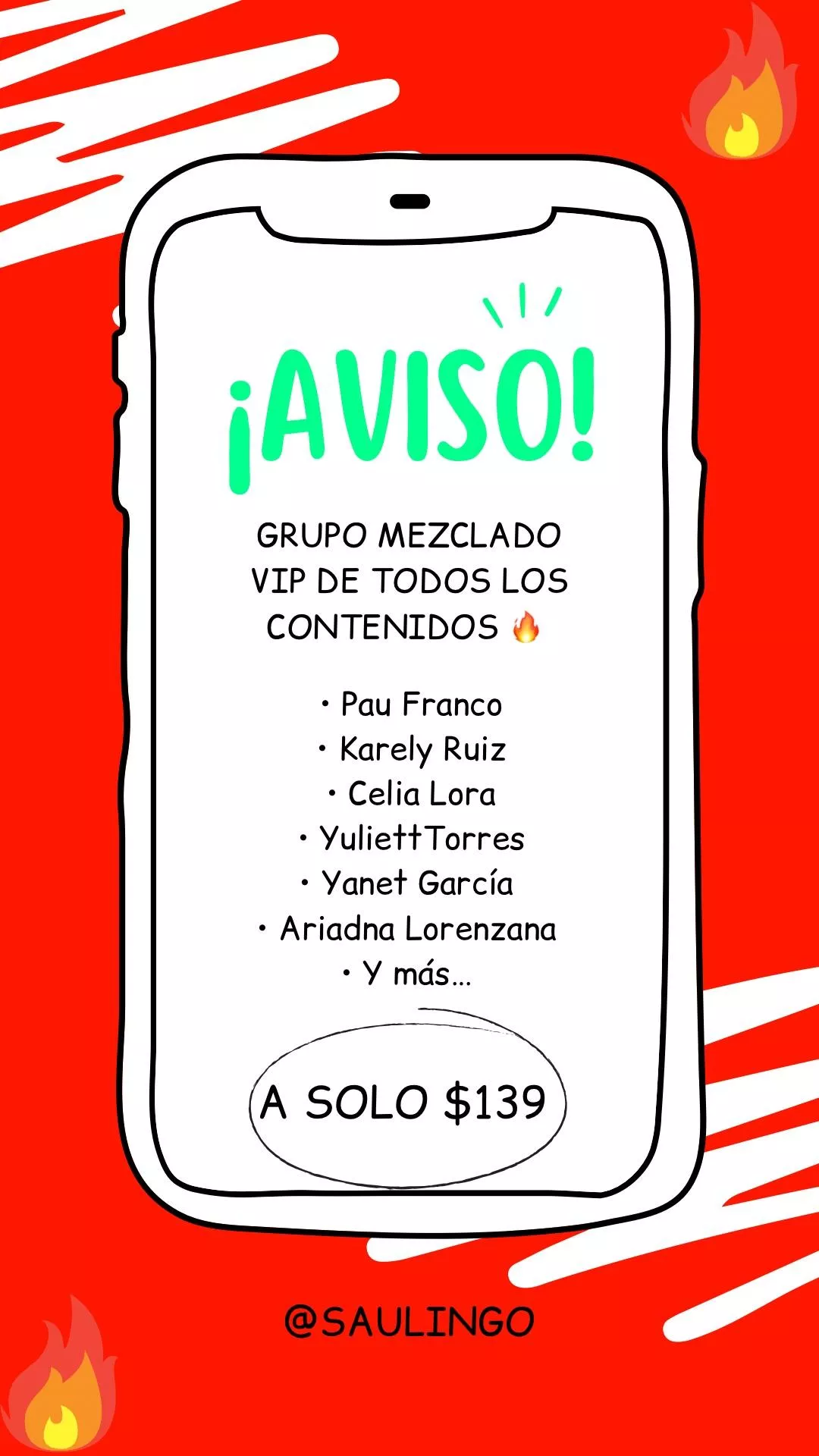 Grupo VIP de contenido mezclado de Pau Franco, Karely Ruiz, Celia Lora, Yanet García, Yuliett Torres, Ariadna Lorenzana y más… 🔥 MANDEN MENSAJE PARA MAS INFORMACIÓN 👌🏻