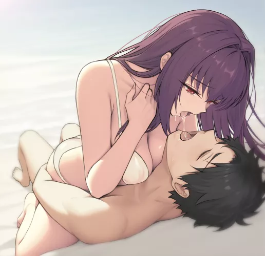 Gudao and Shishou French kissing (dynamitenatalia) [Fate/Grand Order]