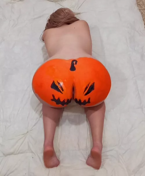 Guess what the pumpkin's nose and mouth are