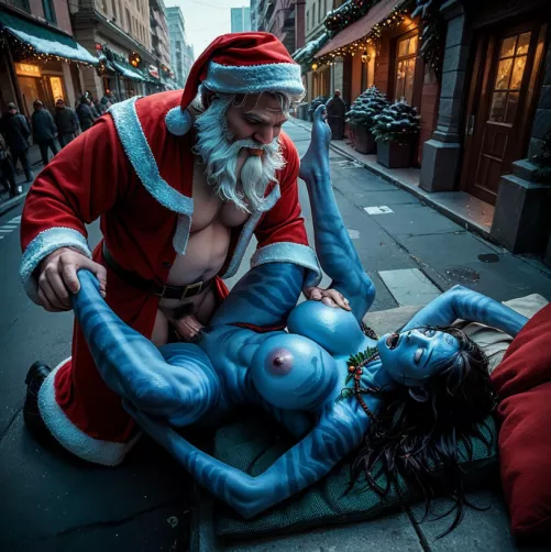 Guess who's cumming down the chimney tonight?