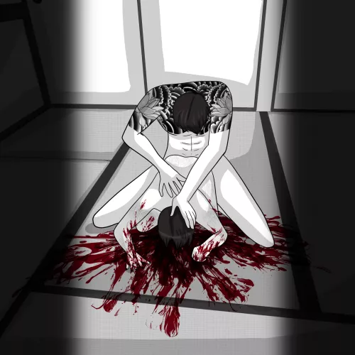 Gurotober 2024 Day 7 - You've intruded on something private, but you can't look away