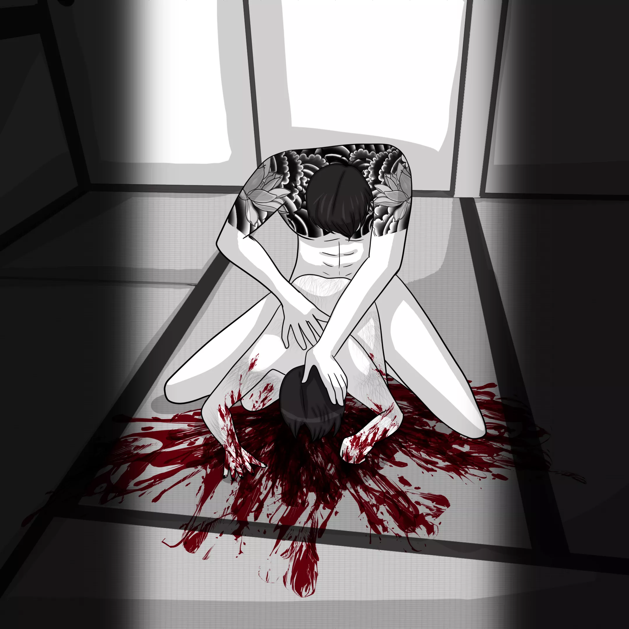 Gurotober 2024 Day 7 - You've intruded on something private, but you can't look away