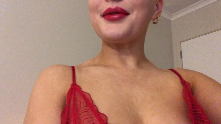 Had to match the lips to the lingerie 