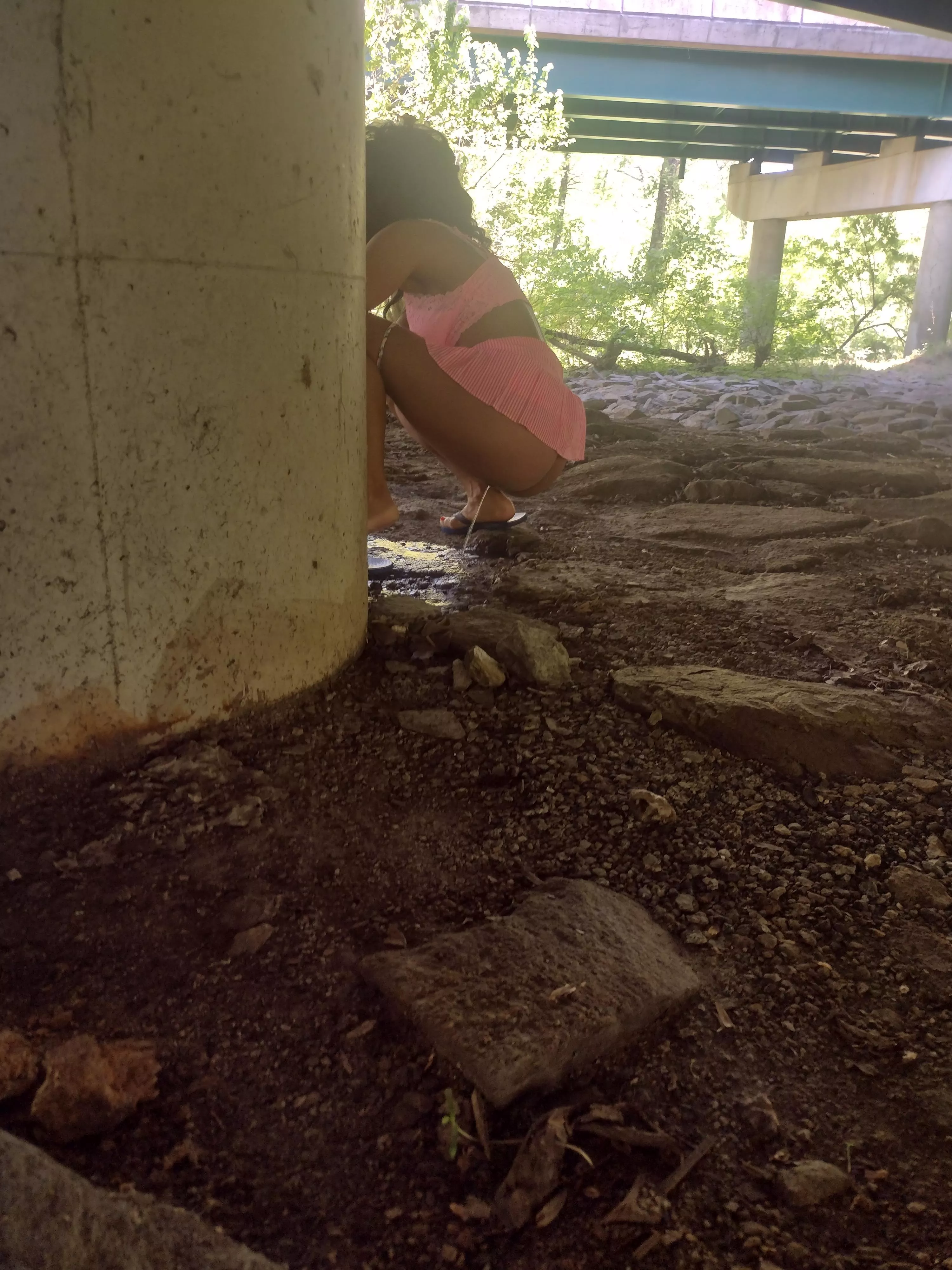 Had to pull over to go real quick in full view of other drivers behind me but oh well!