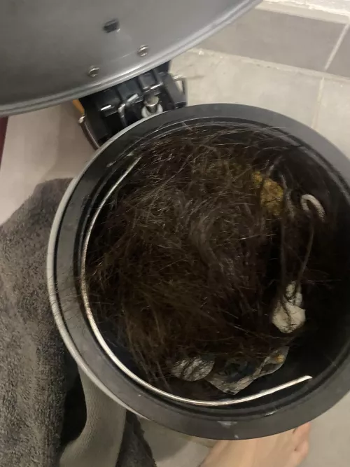 Hairfetish boy just having fun