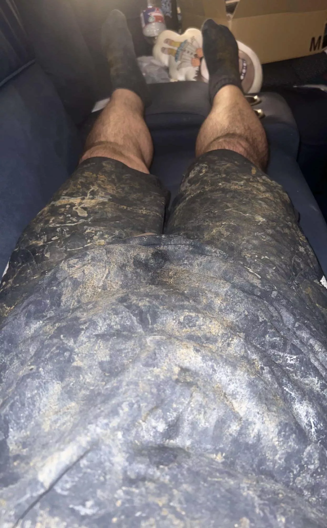 Hanging in the living room in cum rags. Anyone wanna come game or watch TV?