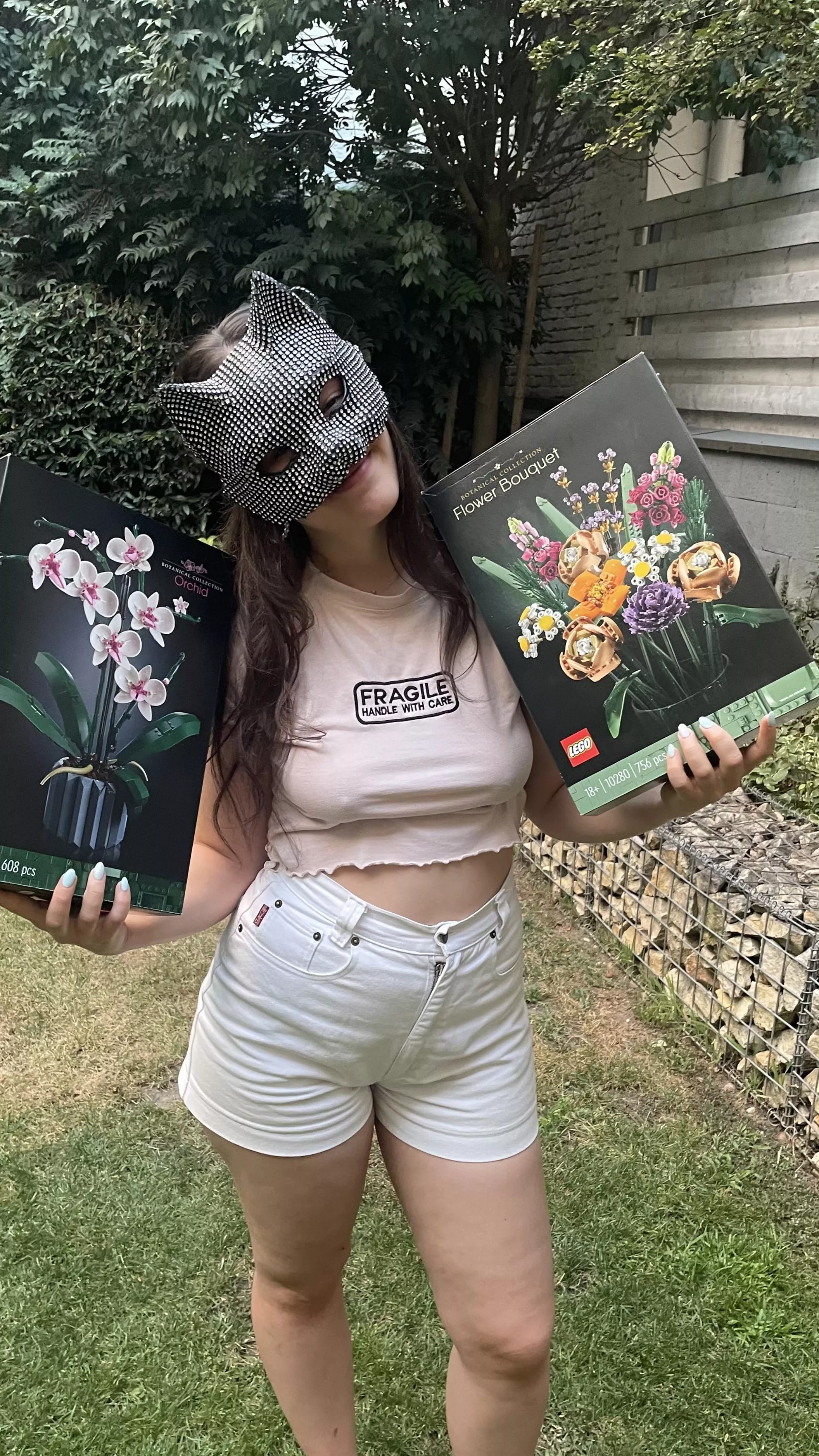 happy kitty for her new lego