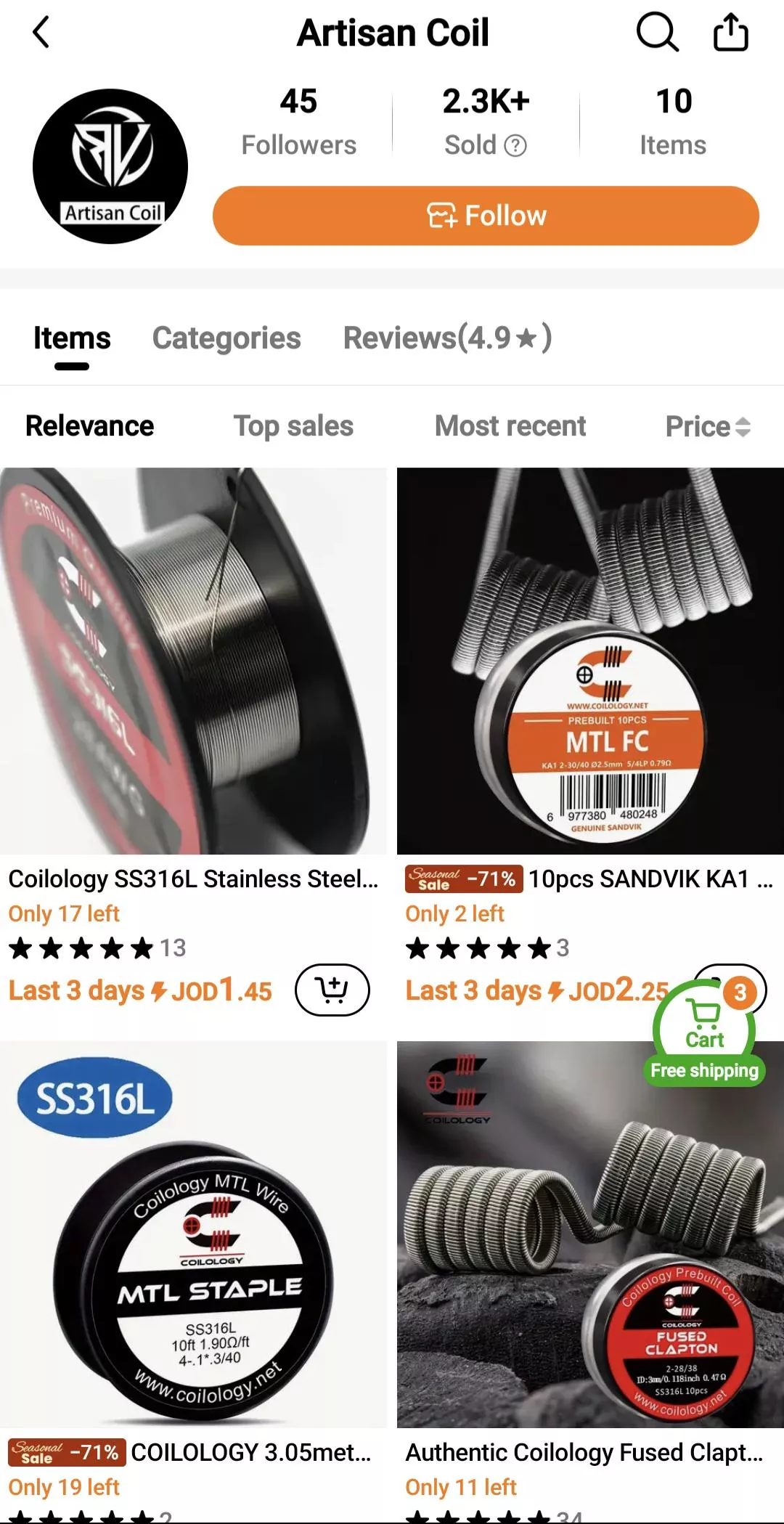 Has anyone ever tried buying coils from Temu?