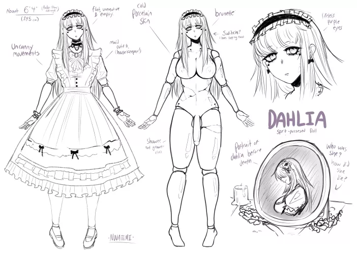 Haunted doll girl concept [OC, Novatemi]