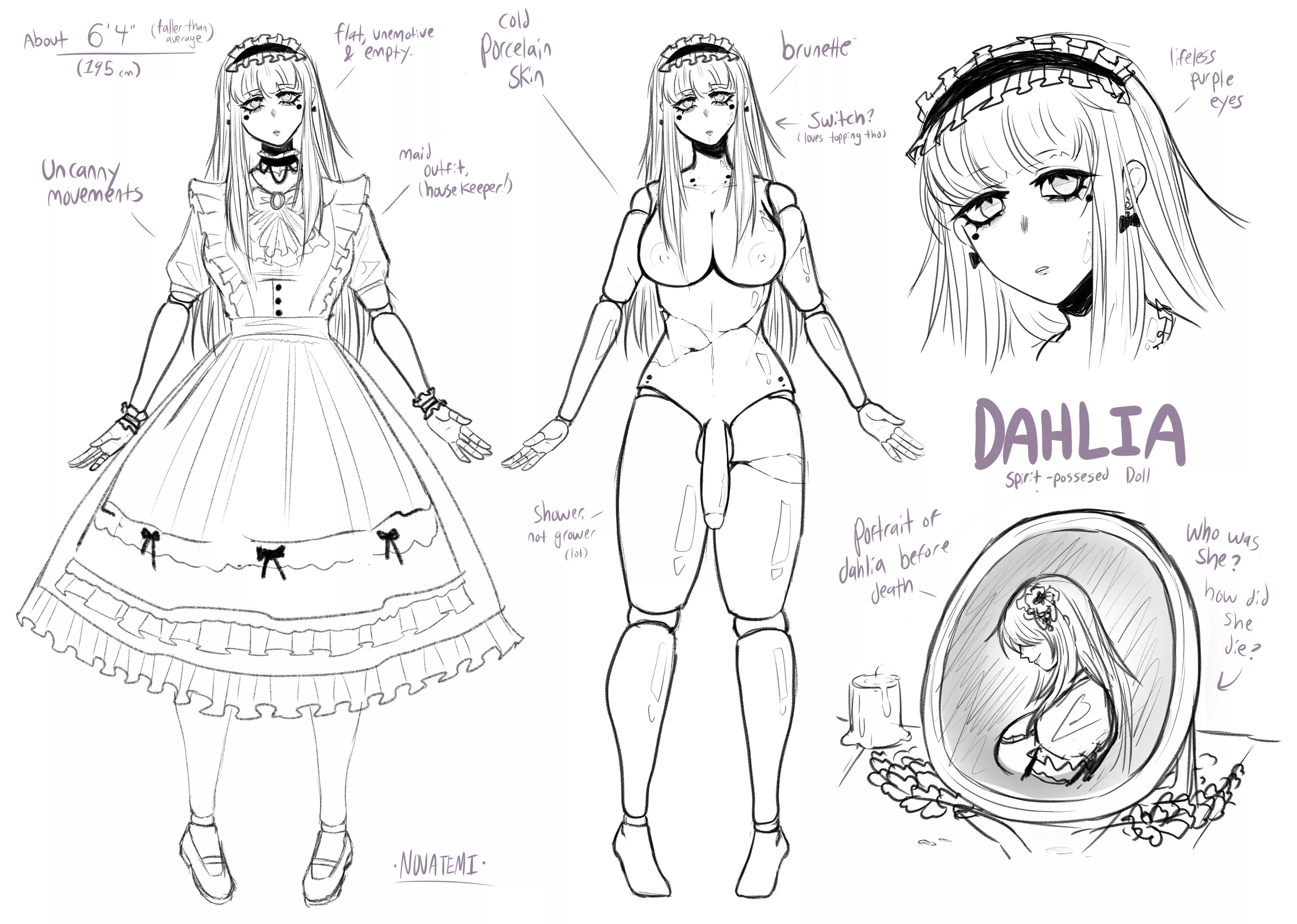 Haunted doll girl concept [OC, Novatemi]