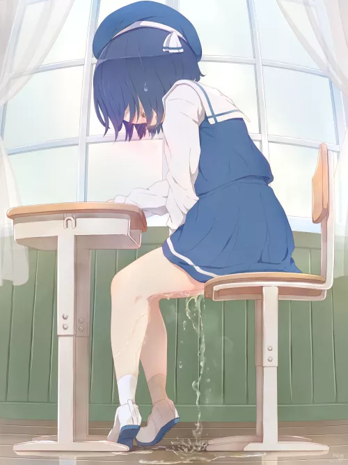 Having a big accident in class....