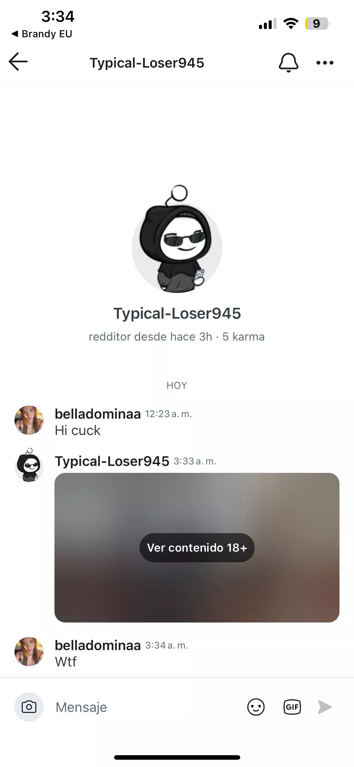 He sent me a picture where people k*lled themselves and a bunch of horrible graphics. I’m traumatised