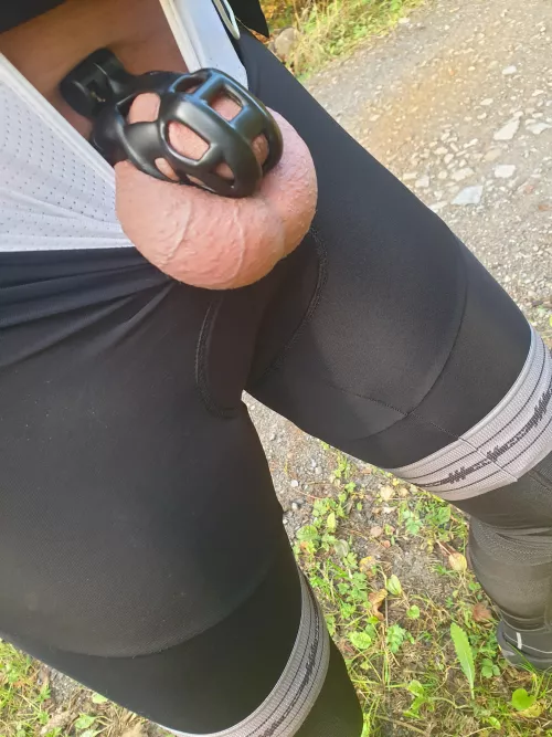 Hiding something while out for a ride