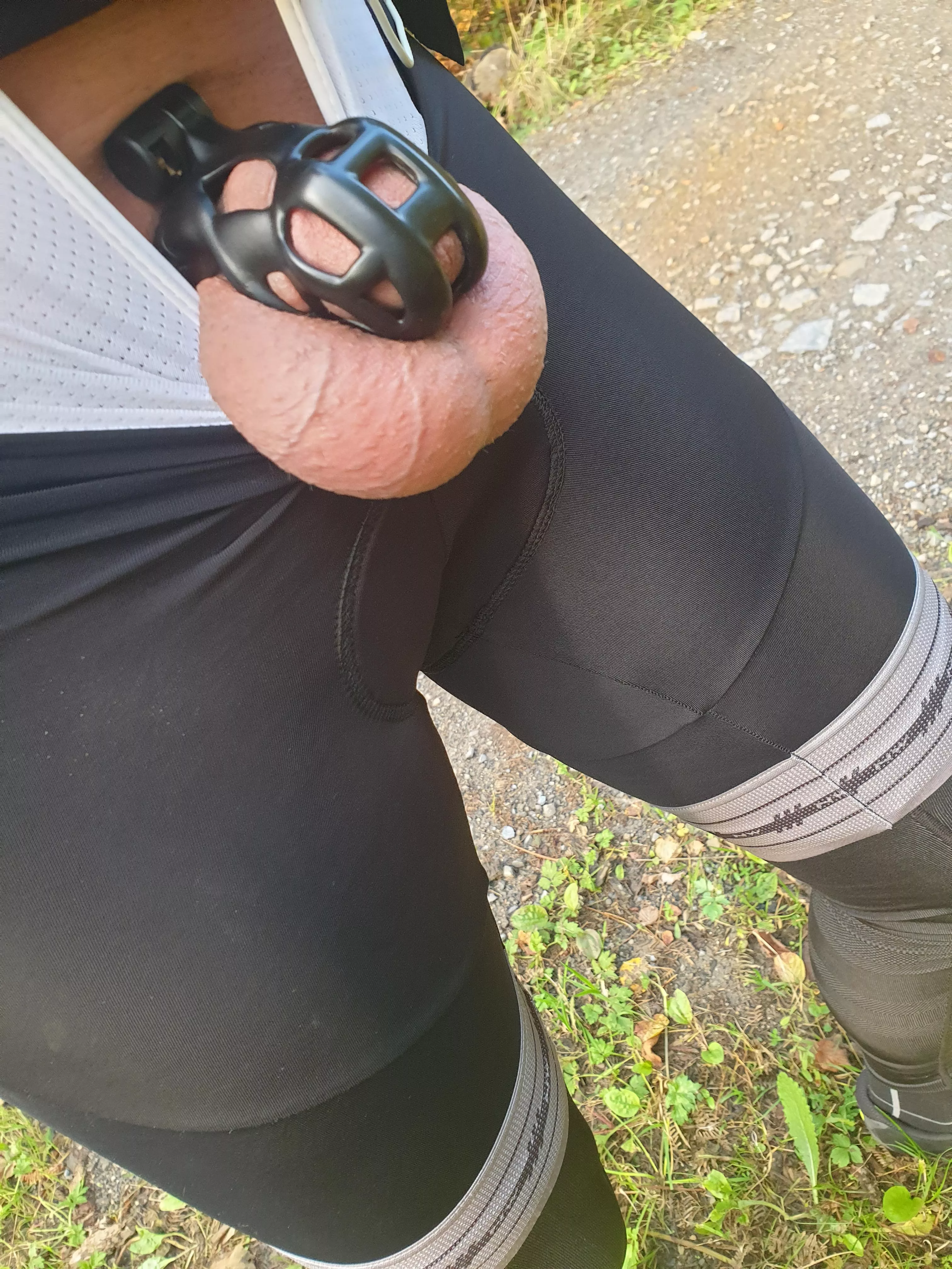 Hiding something while out for a ride