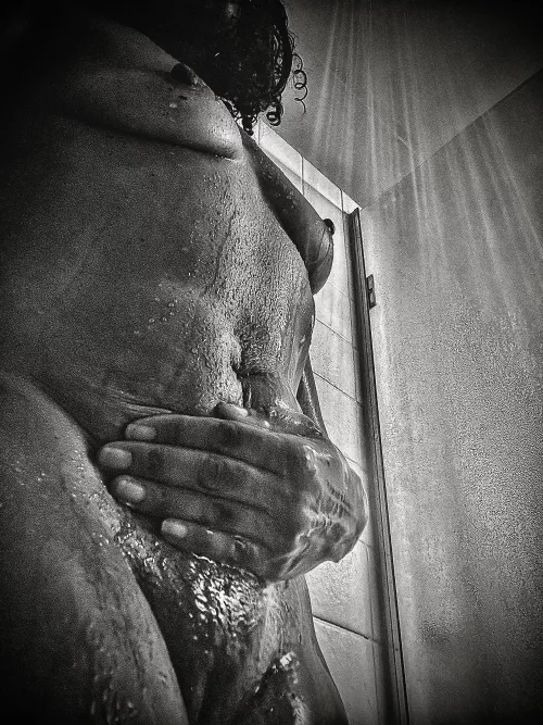 Hot shower: A regular shower, but with me in it