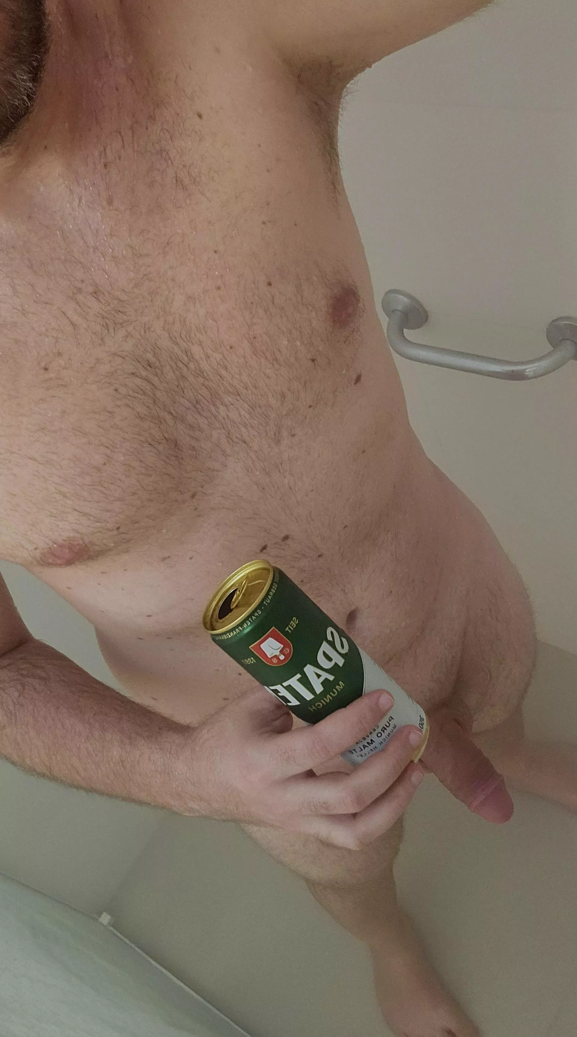 Hot shower. Cold beer.