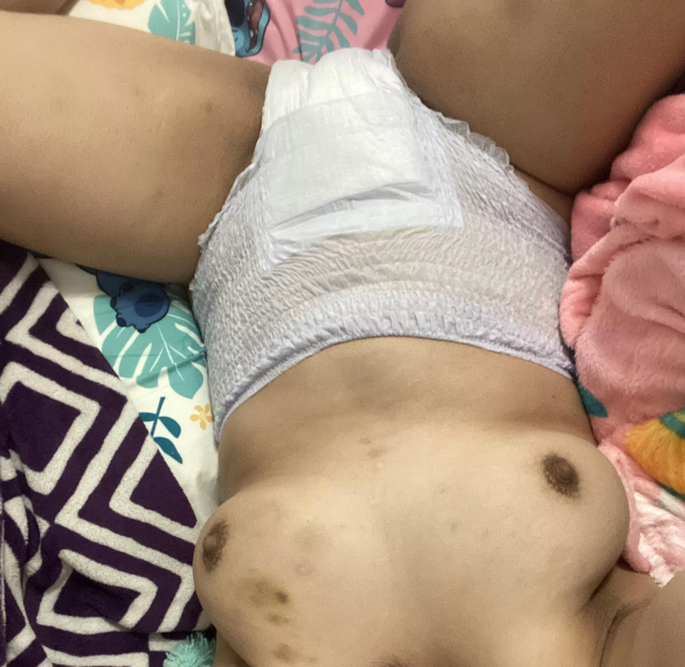 I came and made a mess daddy... so it's nappy time. Do you like a naughty diapered slut? 