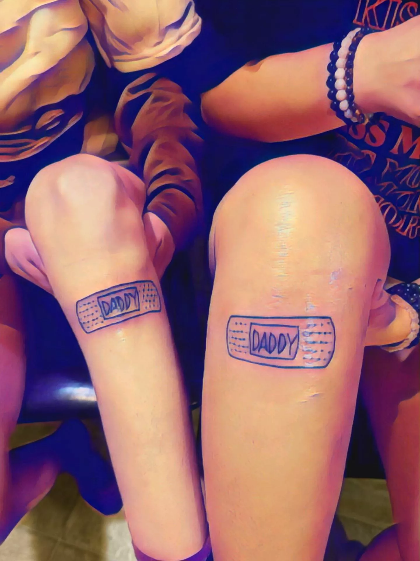 I got matching Daddy tattoos with Chibi 💕