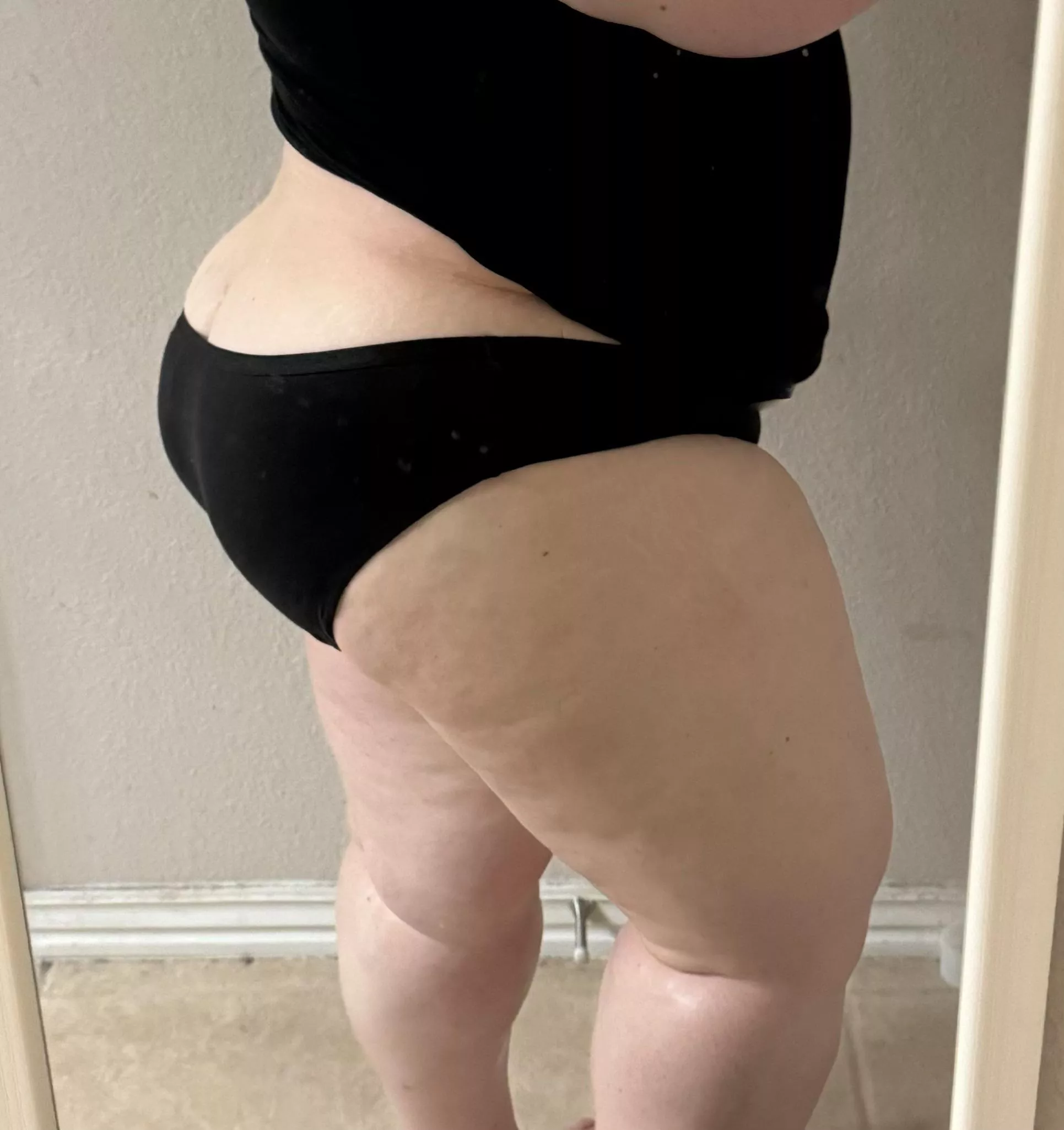 I have constant booty peek out the top of my panties 