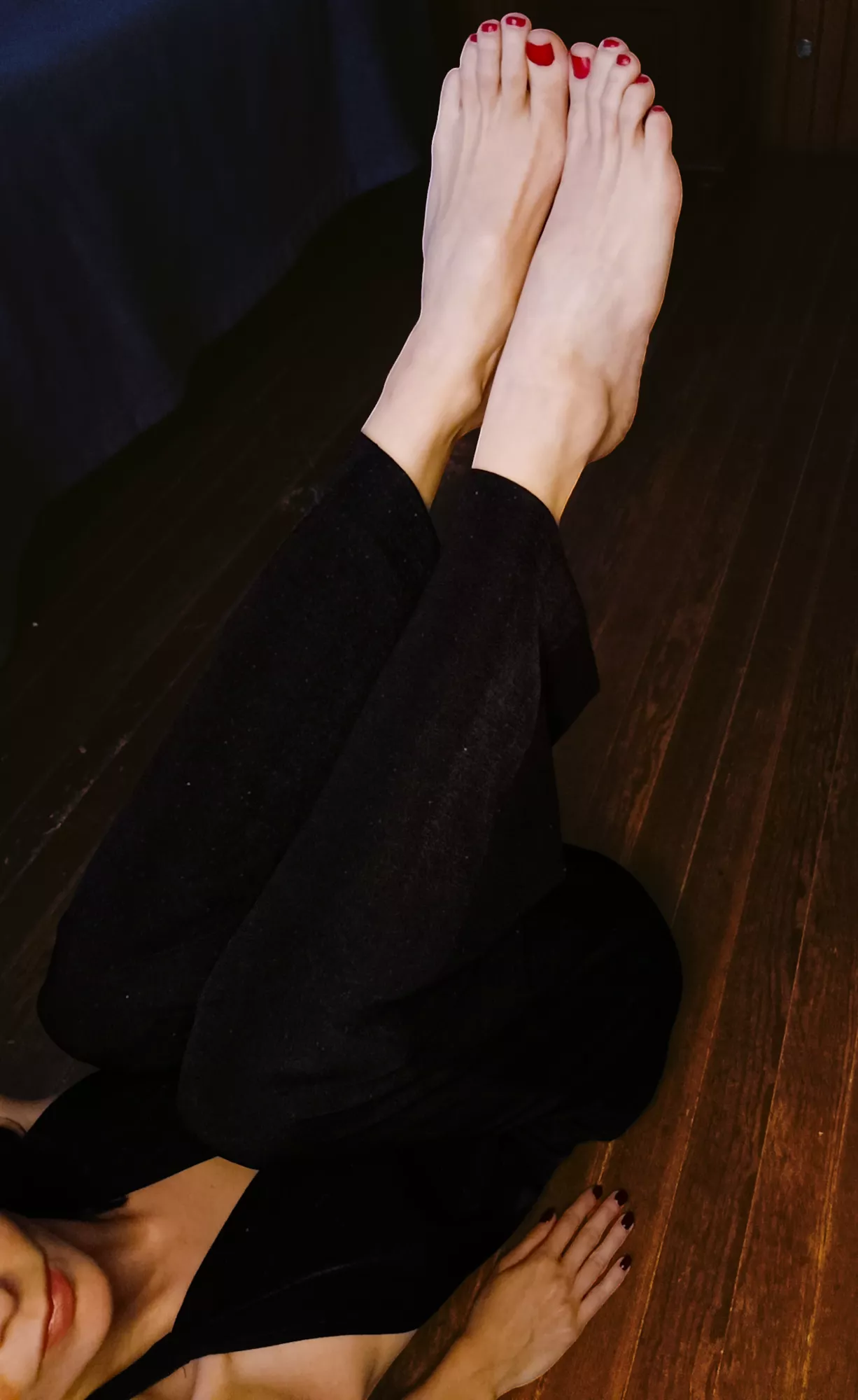 I know you want to lick them, be a good boy and maybe i'll let you..