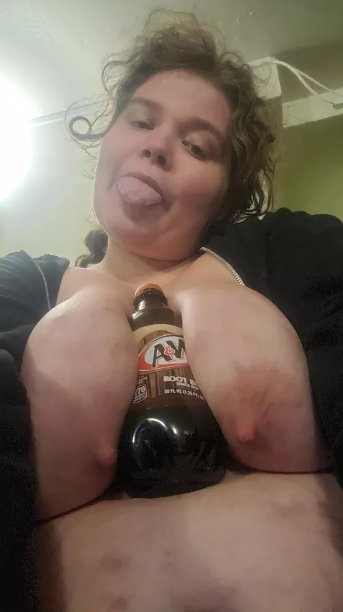 I love that my boobs can hold things 