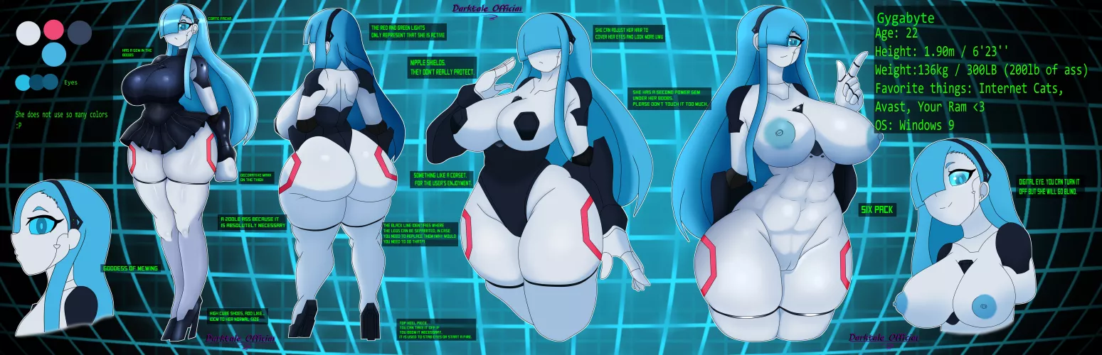 I made a robot OC :D (DarktaleO) [OC]