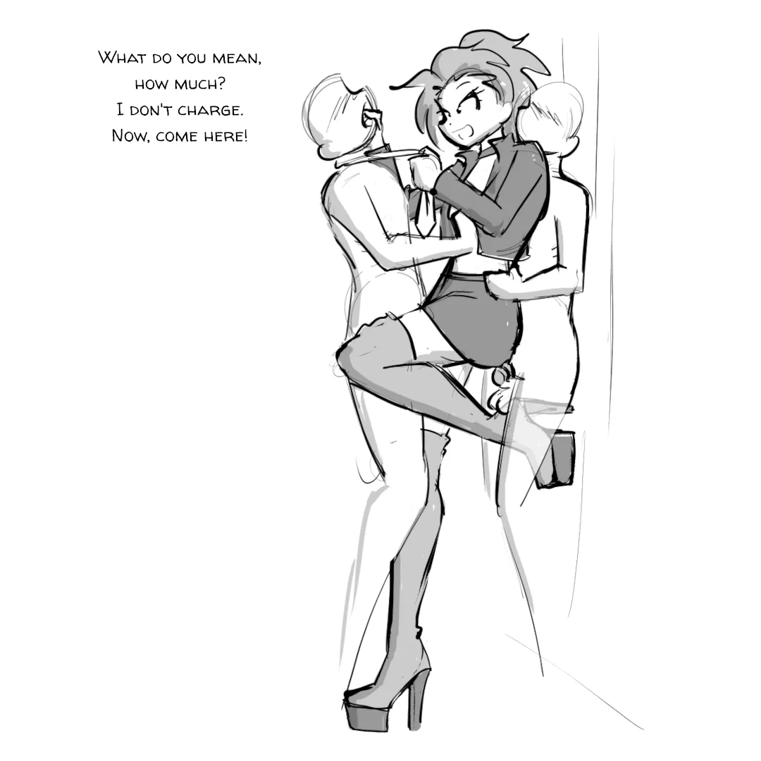 I mean she would like to get fed... not like that! ...well, not only like that.