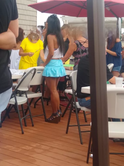 I under-dressed for the party and all of the ladies were giving me a cold-shoulder because I look like a hooker. If they only knew how their husbands treated me when they weren't looking, lol. I'm used to this. 'Tis the life of an Asian slut wife.